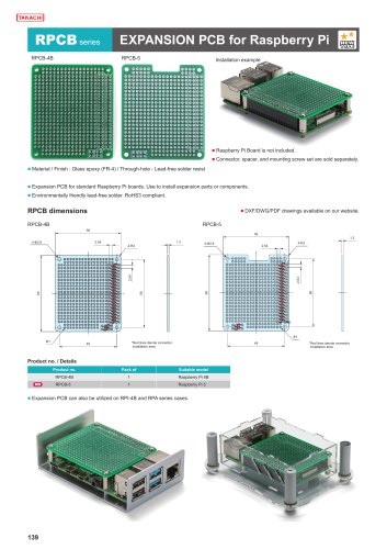 EXPANSION PCB for Raspberry Pi - RPCB series