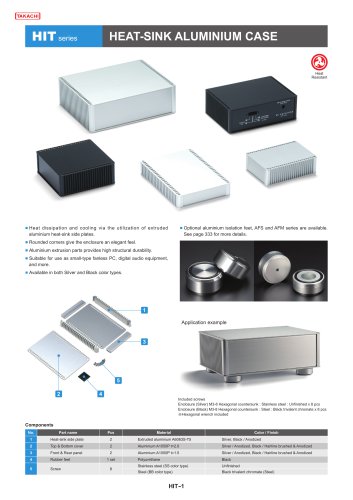 HIT series - HEAT-SINK ALUMINIUM CASE