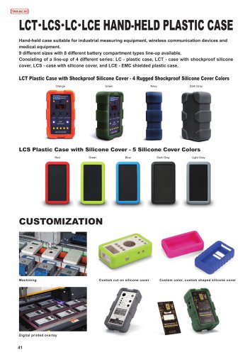 LCE series - EMC SHIELDED HANDHELD PLASTIC CASE