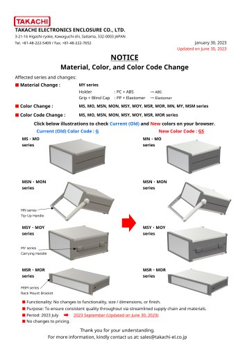 MSY series - DESKTOP ENCLOSURE with CARRYING HANDLE
