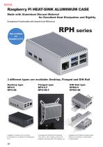 RPHD series - DIN RAIL MOUNT Raspberry Pi HEATSINK CASE-1