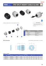 RSC series - IP67 SPLIT INSERT CABLE GLAND