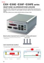 Standard & Flanged Heat-sink Aluminium Enclosure - EXH・EXHF series