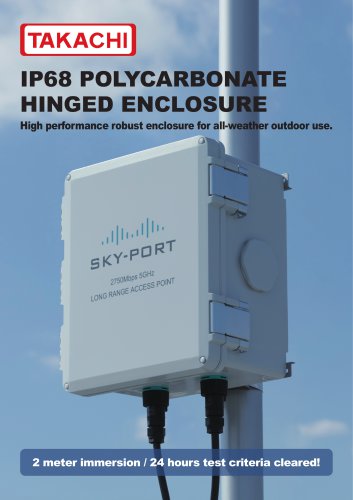 UPC series - IP68 POLYCARBONATE HINGED ENCLOSURE
