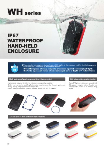 WH series - IP67 HANDHELD ENCLOSURE