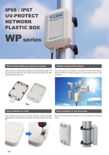 WP series - IP68 / IP67 NETWORK PLASTIC BOX