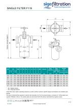 F119 MINI simplex Basket Filter (Cast Iron) - 2