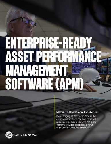 ENTERPRISE-READY ASSET PERFORMANCE MANAGEMENT SOFTWARE (APM) - General ...