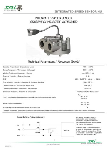 INTEGRATED SPEED SENSOR HU