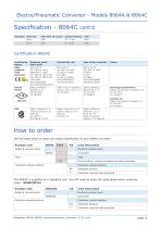 8064A Electro/Pneumatic (I/P) Converter - 6