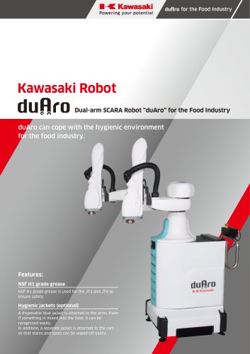 Dual-arm SCARA Robot “duAro” for the Food Industry