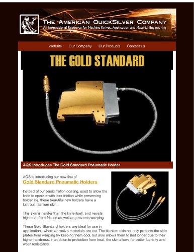 Gold Standard Holder Brochure