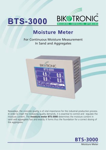 Sand Moisture Measurement BTS-3000