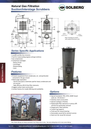 Separator Vessels for Natural Gas