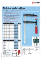 MALLEABLE CAST IRON SCREW CLAMP WITH PROTECTIVE CAP - 1