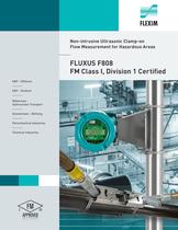 FLUXUS F808- Non-intrusive Ultrasonic Clamp-on  Flow Measurement for Hazardous Areas