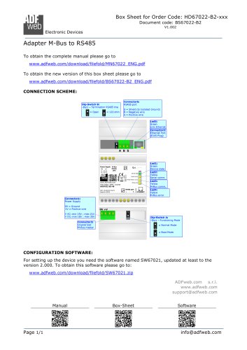 M-Bus / RS485 - Converter