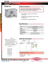 TCT301 Triaxial Cable Termination Box 1 Channel - 1