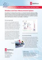 Window And Door Measurement System - BLOWERDOOR - PDF Catalogs ...