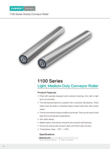 Damon Industry Conveyor Roller 1100 Series for logistics industry