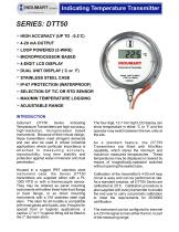 INDICATING TEMPERATURE TRANSMITTER SERIES: DTT50-1