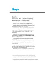 Precision Ball & Roller Bearings for Machine Tools-4