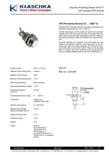 Inductive high-temperature Sensors up to 200 °C