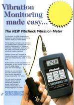 Machine monitoring vibration meter - Vibcheck - SENSONICS - portable