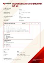 DEGASSED CATION CONDUCTIVITY DG 105 - 2