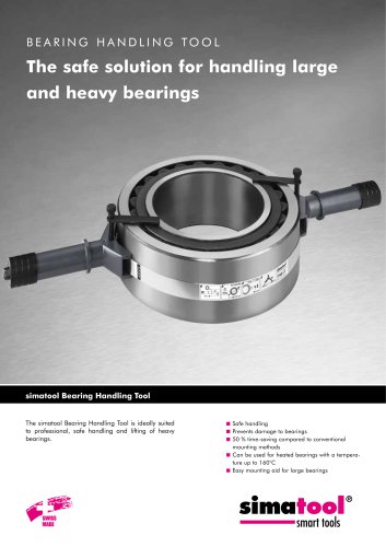 Handling large and heavy bearings - Bearing Handling Tool