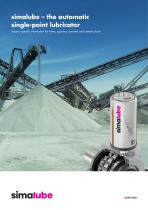 simalube – the automatic single-point lubricator_Industry specific information for mines, quarries, concrete and cement plants - 1