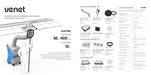 VENET. Duct cleaning equipment for mechanical ventilation systems VMC
