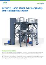 GV series tower type industrial hazardous waste shredding system-2