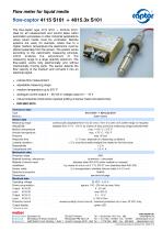 Data sheet flow-captor 4115 S101+ 4015.3x S101-1