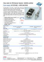 Data sheet flow-captor 4115 S103 + 4015.3x S103-1