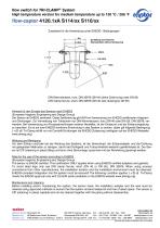 Data sheet flow- captor 4120.1xA S114 S110 - 3