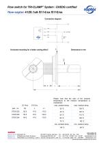 Data sheet flow-captor 4120.1xA S114/xx S110/xx - 2