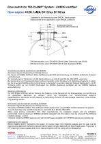 Data sheet flow-captor 4120.1xMA S113 S110 - 3