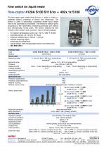 Data sheet flow-captor 4120A S100 S110/xx + 402x.1x S100-1