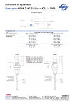 Data sheet flow-captor 4120A S100 S110/xx + 402x.1x S100-2