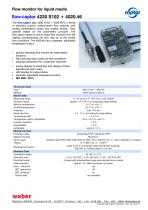 Data sheet flow-captor 4220 S102 + 4020.46 - 1