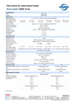 Data sheet flow-captor 4220.1xF/.1xT xx °C - 2