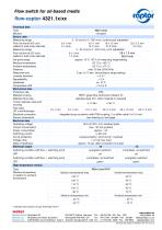 Data sheet flow-captor 4321.1x/xx-2