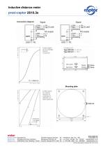 Data sheet proxi-captor 2610.3x - 2