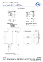 Data sheet proxi-captor 28xx, 2400.xx/2500.xx, 2250, 2350.xx-2
