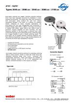 Data sheet proxi - captor Types 2045.xx / 2090.xx / 2040.xx / 2080.xx / 2100.xx-1