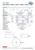 Data sheet proxi - captor Types 2045.xx / 2090.xx / 2040.xx / 2080.xx / 2100.xx-2