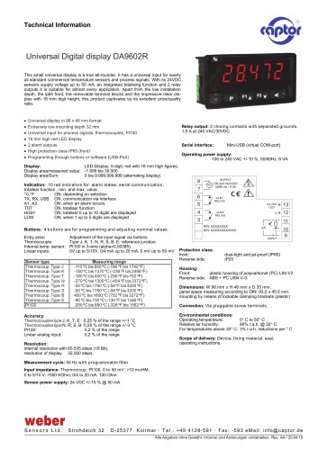 Universal Digital display DA9602R