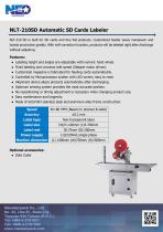 Automatic Top Labeler for Sd Cards NLT-210SD - 1