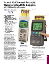 4- and 12-Channel Portable Thermometer/Data Loggers - 1